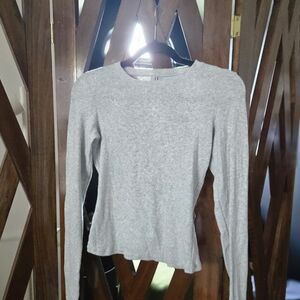 SKIMS Gray Women's Long Sleeve Top